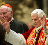 Da sinistra: Il Prof. Carriquiry, Sua Eminenza il Cardinal Ouellet ed il Prof. Anderson