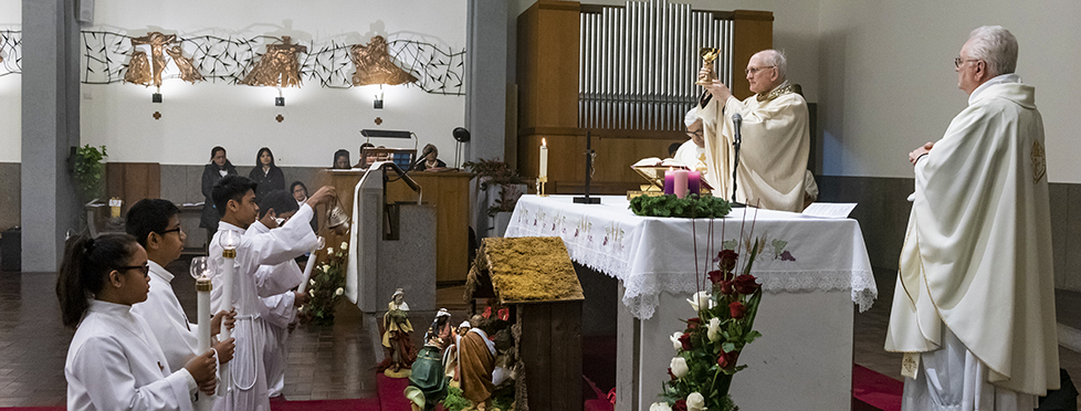 Santa Messa Natalizia dei Cavalieri di Colombo al Centro Sportivo PIO XI