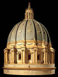 Modello ligneo della cupola michelangiolesca