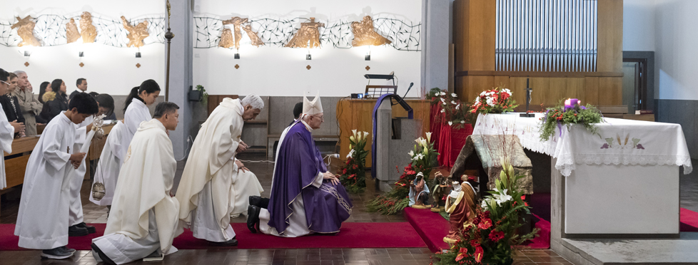 Santa Messa Natalizia dei Cavalieri di Colombo al Centro Sportivo PIO XI