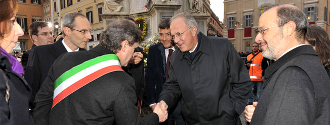 Il Cavaliere Supremo, Carl A. Anderson è stato invitato dal Sindaco di Roma, Giovanni Alemanno.