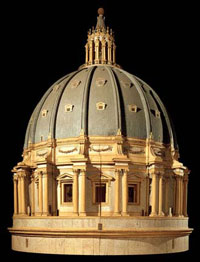 Modello ligneo della cupola