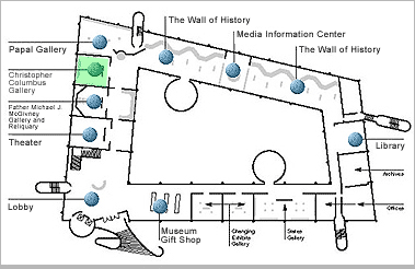 Pianta Museo - Christopher Columbus Gallery 