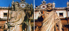 Statue di San Pietro e San Paolo